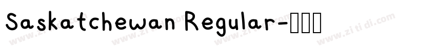 Saskatchewan Regular字体转换